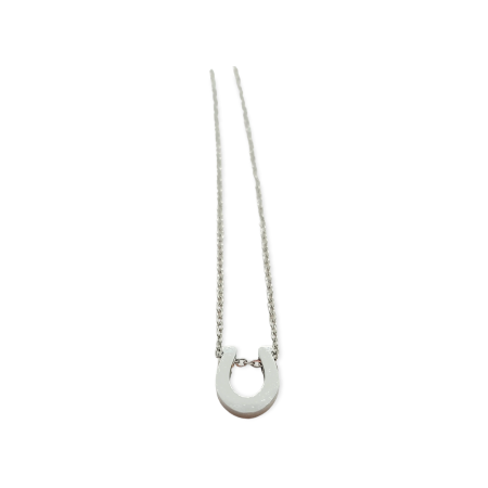 NECKLACE STEEL SILVER PETAL1